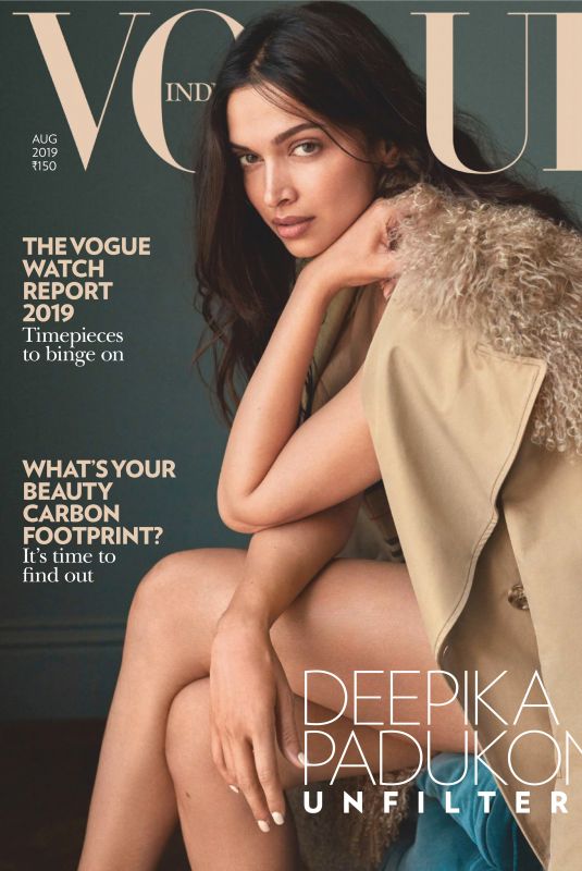 DEEPIKA PADUKONE in Vogue Magazine, India August 2019