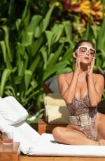 DEMI ROSE MAWBY in Swimsuit on a Sun Bed in Bali 08/03/2019
