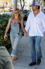 DENISE RICHARDS and Aaron Phypers Out in Los Angeles 08/13/2019