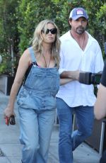 DENISE RICHARDS and Aaron Phypers Out in Los Angeles 08/13/2019