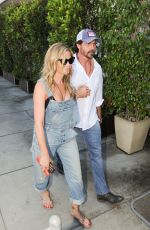 DENISE RICHARDS and Aaron Phypers Out in Los Angeles 08/13/2019