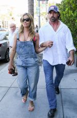 DENISE RICHARDS and Aaron Phypers Out in Los Angeles 08/13/2019