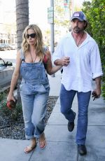 DENISE RICHARDS and Aaron Phypers Out in Los Angeles 08/13/2019
