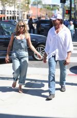 DENISE RICHARDS and Aaron Phypers Out in Los Angeles 08/13/2019