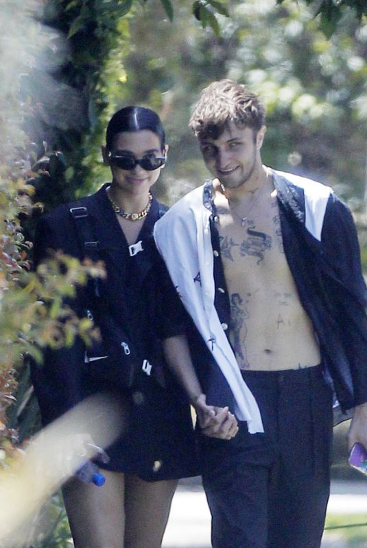 DUA LIPA and Anwar Hadid Out in Los Angeles 06/18/2019