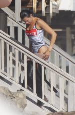 DUA LIPA and Anwar Hadidi Suurfing in Malibu 08/23/2019
