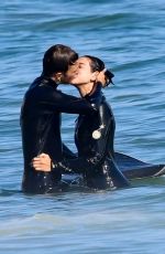 DUA LIPA and Anwar Hadidi Suurfing in Malibu 08/23/2019