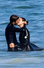 DUA LIPA and Anwar Hadidi Suurfing in Malibu 08/23/2019