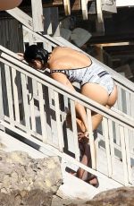 DUA LIPA in Swimsuit and Anwar Hadid on the Beach in Malibu 08/23/2019