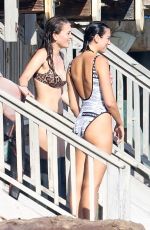 DUA LIPA in Swimsuit and Anwar Hadid on the Beach in Malibu 08/23/2019