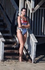 DUA LIPA in Swimsuit and Anwar Hadid on the Beach in Malibu 08/23/2019