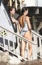 DUA LIPA in Swimsuit and Anwar Hadid on the Beach in Malibu 08/23/2019