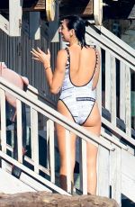 DUA LIPA in Swimsuit and Anwar Hadid on the Beach in Malibu 08/23/2019