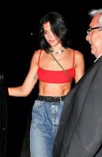 DUA LIPA Leaves Catch One in Los Angeles 08/15/2019