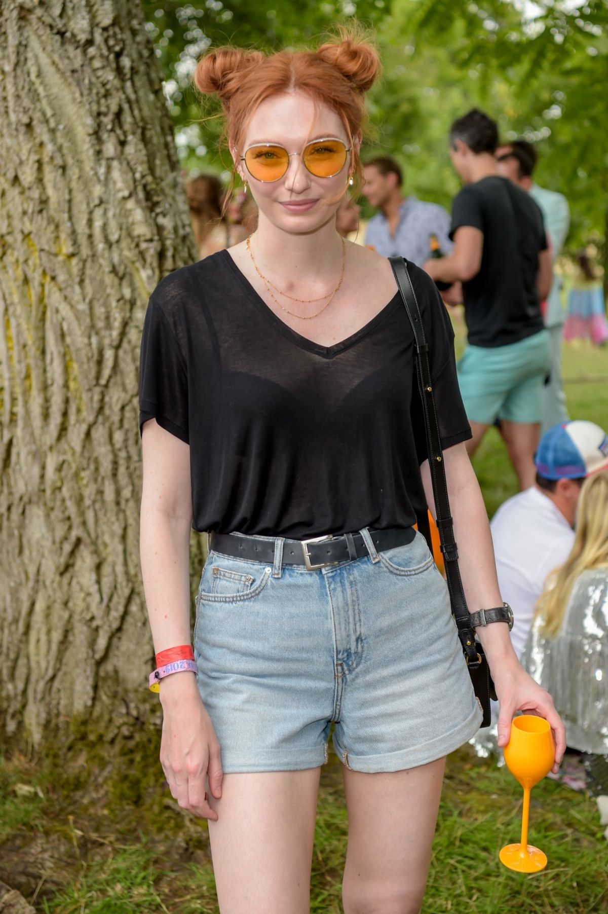 ELEANOR TOMLINSON at Veuve Clicquot Champagne Garden at the Wilderness Fest...