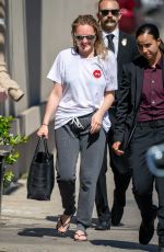 ELISABETH MOSS Arrives at Jimmy Kimmel Live in Los Angeles 08/05/2019