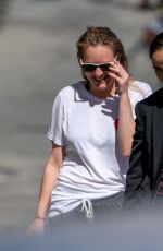 ELISABETH MOSS Arrives at Jimmy Kimmel Live in Los Angeles 08/05/2019
