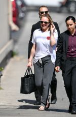 ELISABETH MOSS Arrives at Jimmy Kimmel Live in Los Angeles 08/05/2019