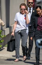 ELISABETH MOSS Arrives at Jimmy Kimmel Live in Los Angeles 08/05/2019