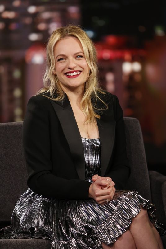 ELISABETH MOSS at Jimmy Kimmel Live 08/05/2019