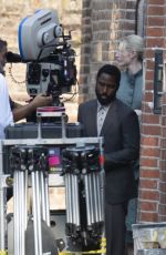 ELIZABETH DEBICKI on the Set on Tenet in London 08/27/2019