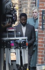 ELIZABETH DEBICKI on the Set on Tenet in London 08/27/2019