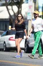 ELIZABETH OLSEN and Robbie Arnett at a Gym in Studio City 08/28/2019