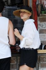 ELIZABETH OLSEN and Robbie Arnett in Out in Los Angeles 08/05/2019