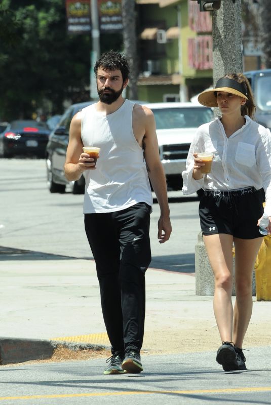 ELIZABETH OLSEN and Robbie Arnett in Out in Los Angeles 08/05/2019