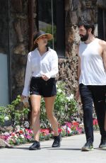 ELIZABETH OLSEN and Robbie Arnett in Out in Los Angeles 08/05/2019