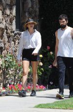 ELIZABETH OLSEN and Robbie Arnett in Out in Los Angeles 08/05/2019