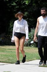 ELIZABETH OLSEN and Robbie Arnett in Out in Los Angeles 08/05/2019