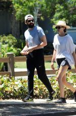 ELIZABETH OLSEN and Robbie Arnett Out in Studio City 08/11/2019