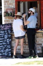 ELIZABETH OLSEN and Robbie Arnett Out in Studio City 08/11/2019