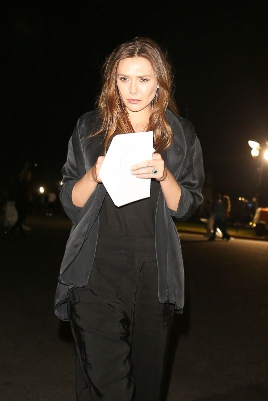 ELIZABETH OLSEN Arrives at Rolling Stones Concert in Pasadena 08/22/2019