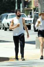 ELIZABETH OLSEN in Shorts Out Shopping in Sherman Oaks 08/04/2019