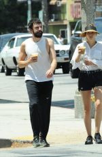 ELIZABETH OLSEN in Shorts Out Shopping in Sherman Oaks 08/04/2019