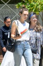 ELIZABETH OLSEN Leaves Police Station in Studio City 08/08/2019