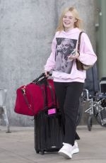 ELLE FANNING at Airport in Toronto 08/05/2019