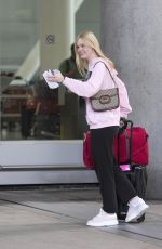 ELLE FANNING at Airport in Toronto 08/05/2019