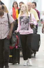 ELLE FANNING at Airport in Toronto 08/05/2019