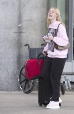ELLE FANNING at Airport in Toronto 08/05/2019