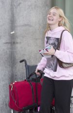 ELLE FANNING at Airport in Toronto 08/05/2019