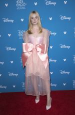 ELLE FANNING at D23 Disney+ Event in Anaheim 08/24/2019