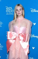 ELLE FANNING at Maleficent: Mistress of Evil Presentation at D23 Expo in Anaheim 08/24/2019