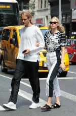 ELSA HOSK and Tom Daly Out in New York 08/21/2019