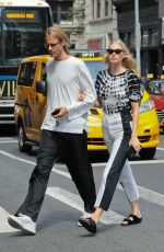 ELSA HOSK and Tom Daly Out in New York 08/21/2019