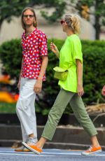 ELSA HOSK and Tom Daly Out in New York 08/25/2019