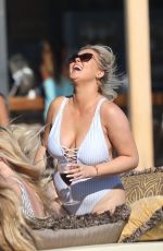 EMILY ATACK in Swimsuit at Santana Bar in Mykonos 08/09/2019