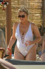 EMILY ATACK in Swimsuit at Santana Bar in Mykonos 08/09/2019